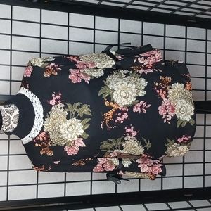 Womens Lily Black floral top